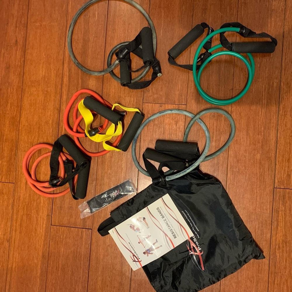 Workout Resistence Bands (5) & booklet